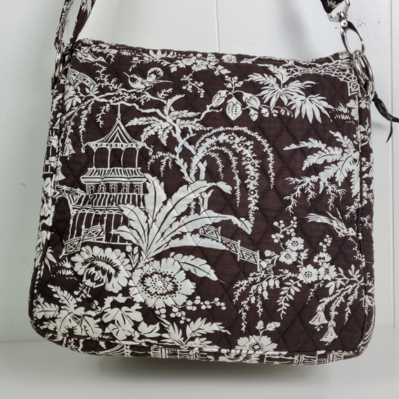 Vera Bradley Brown floral and bird schoolbag - Picture 2 of 12